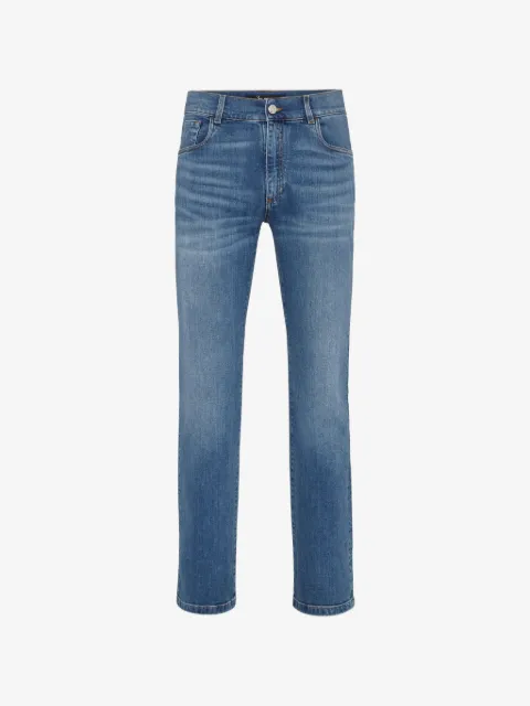 Billionaire embroidered five-pocket jeans