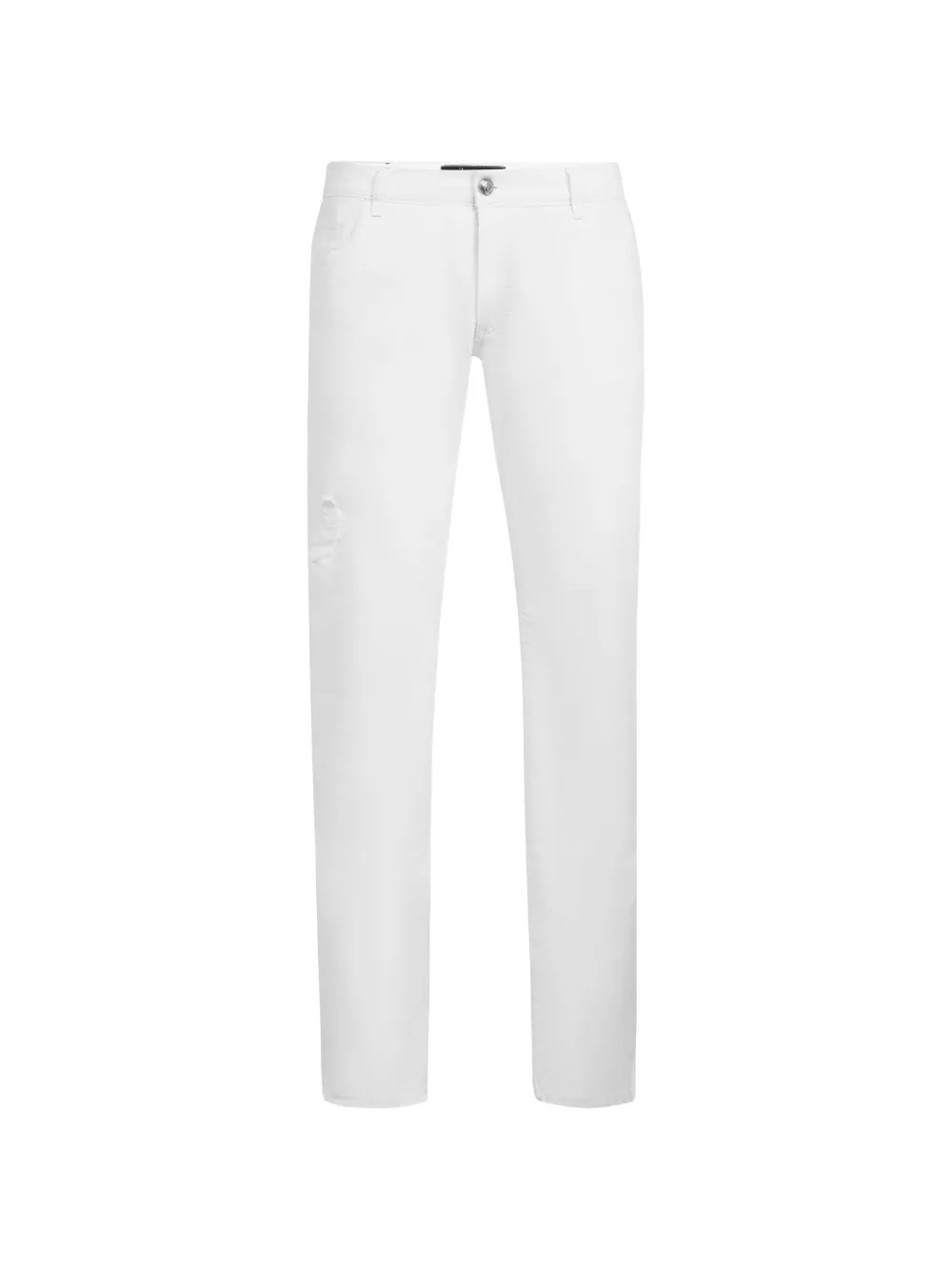 Billionaire monogram-stud slim jeans - Bianco