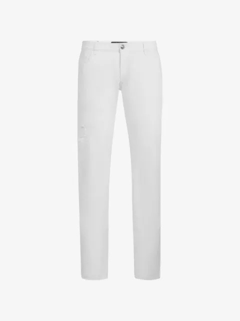 Billionaire Calça jeans slim com monograma