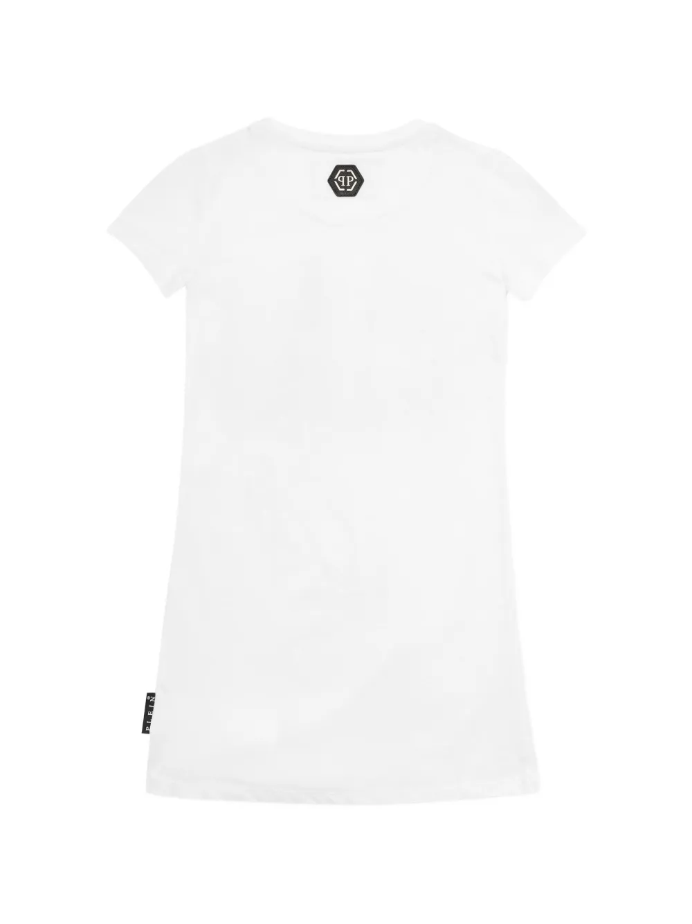 Philipp Plein Junior Kiss Plein T-shirtjurk Wit