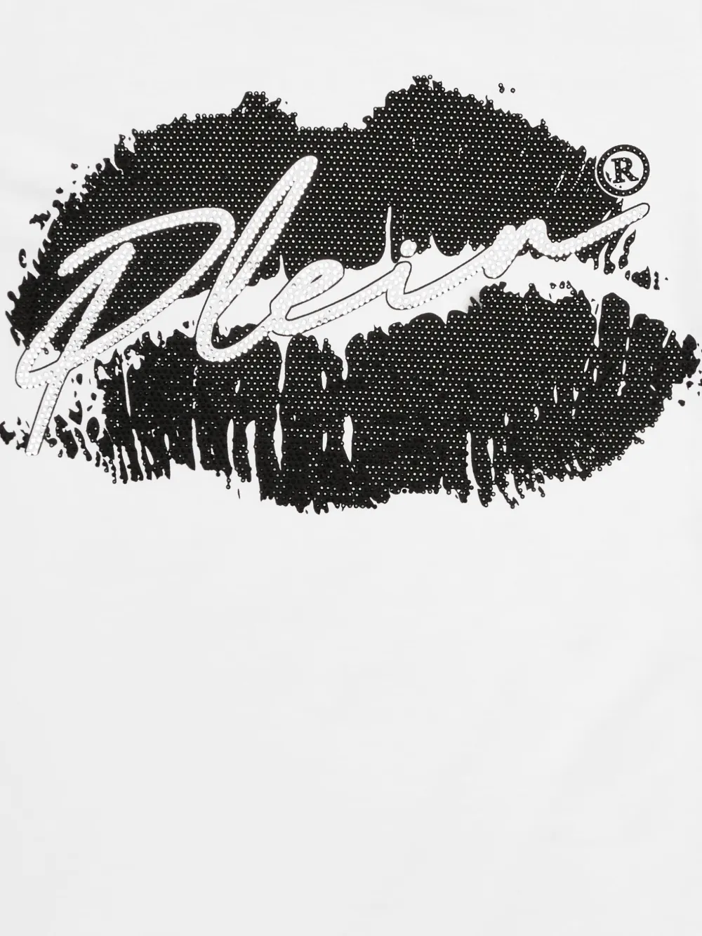 Philipp Plein Junior Kiss Plein T-shirtjurk Wit