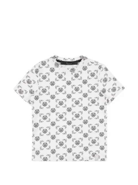 Billionaire Kids lion-print round-neck T-shirt