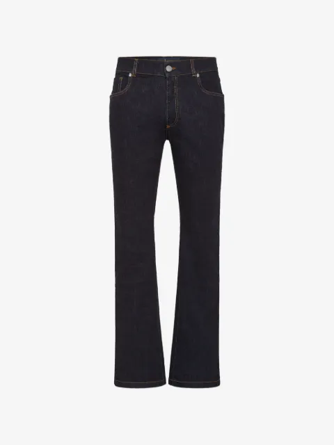 Billionaire palm embroidery regular fit jeans