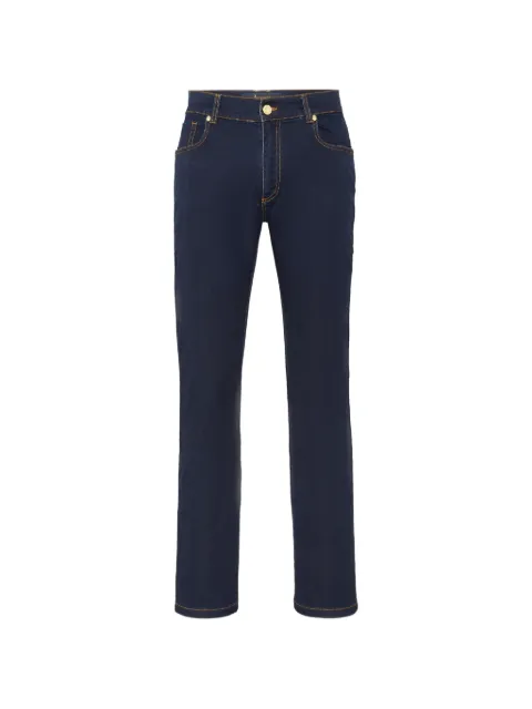 Billionaire embroidered five-pocket jeans