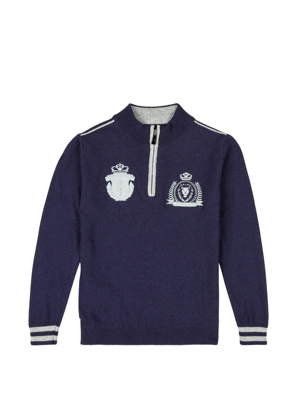 Billionaire Kids mock-neck sweater - Blu