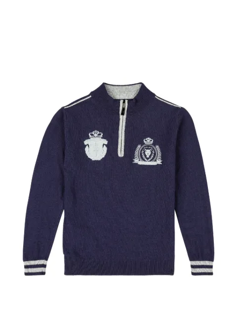 Billionaire Kids mock-neck sweater