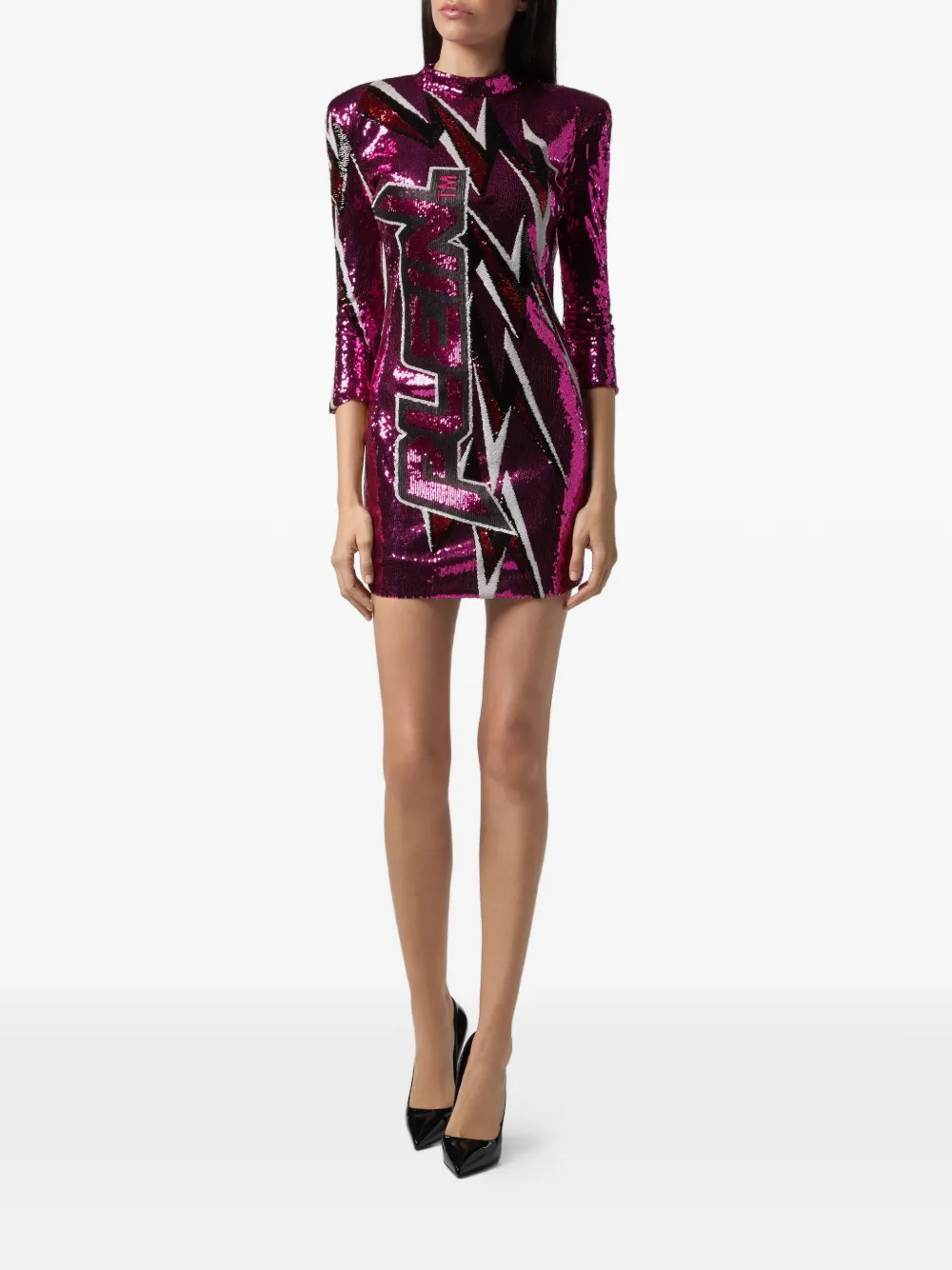 Philipp Plein Jurk met pailletten Roze