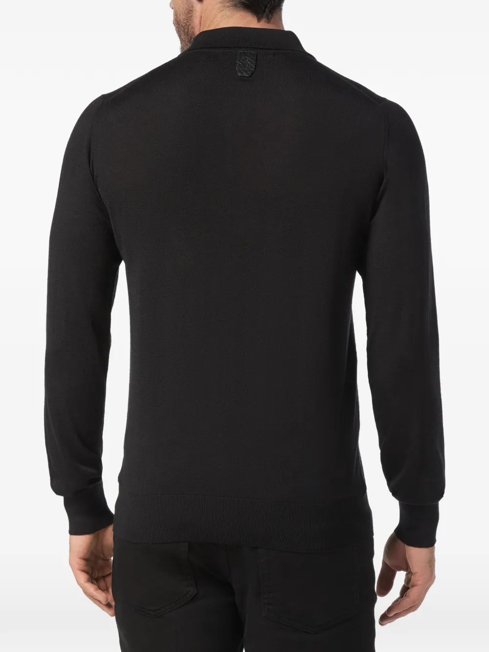 Billionaire Trui met logo en rits Zwart
