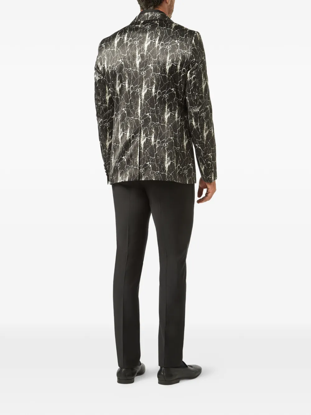 Billionaire Blazer met marmer-effect Zwart