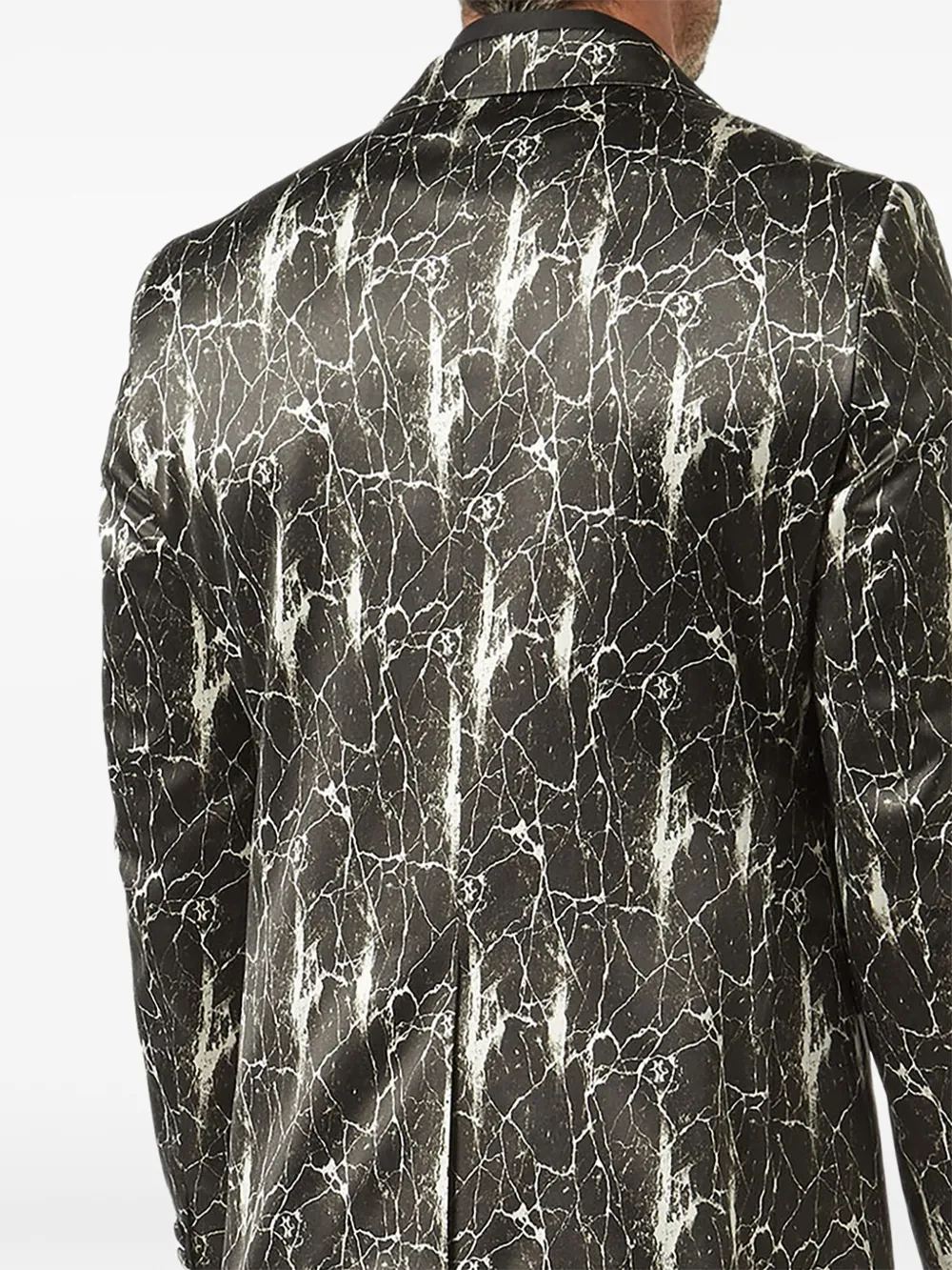 Billionaire Blazer met marmer-effect Zwart