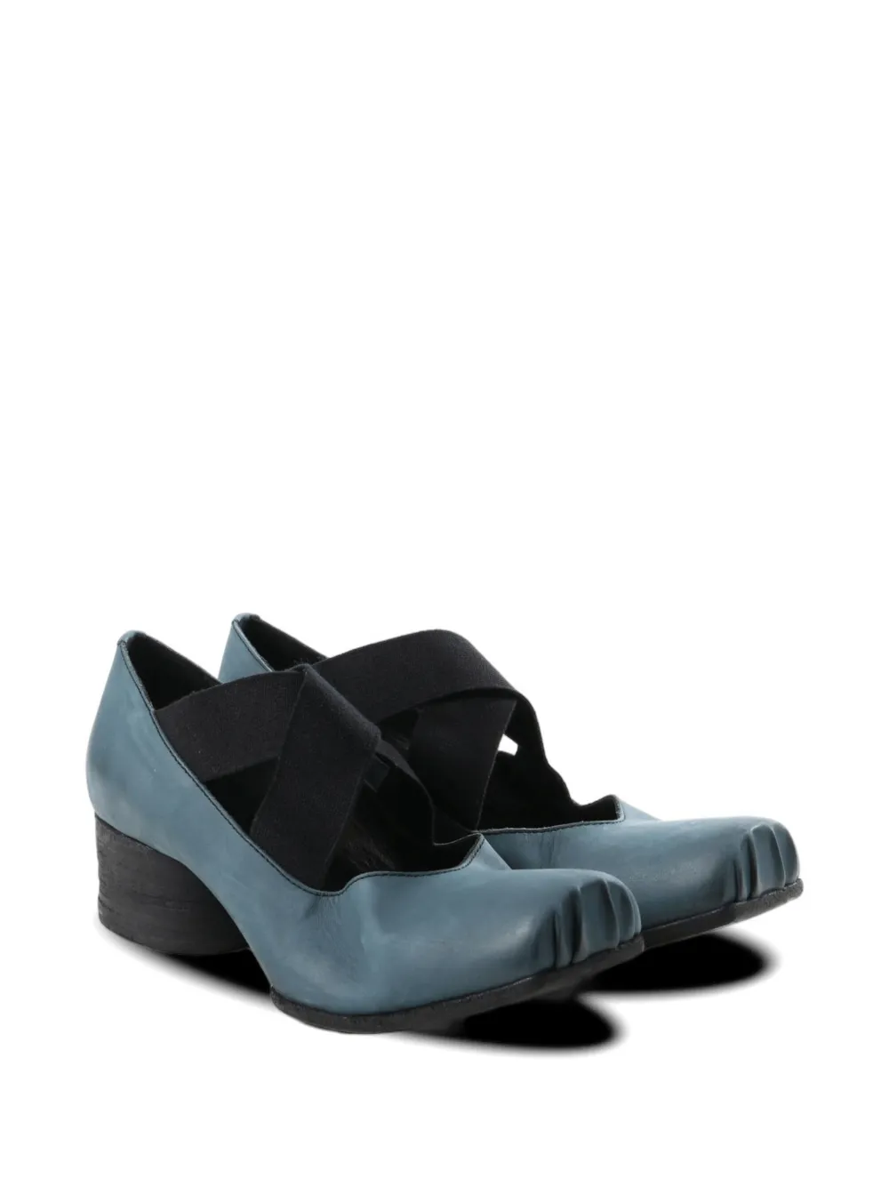 Uma Wang cross-strap pumps Blauw