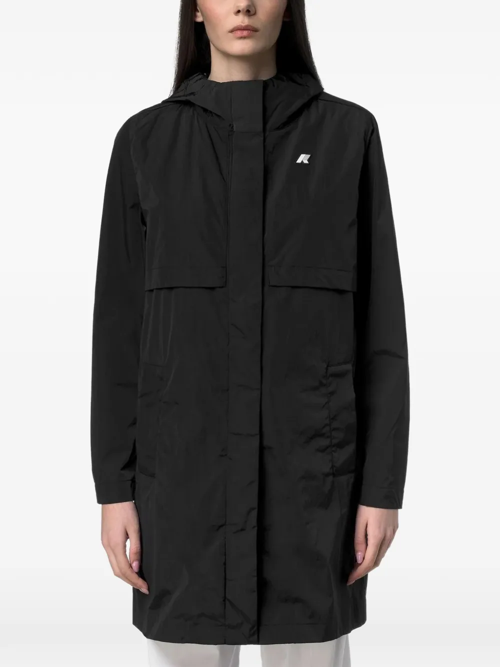 K-Way Sophilene jack met capuchon BLACK-USY