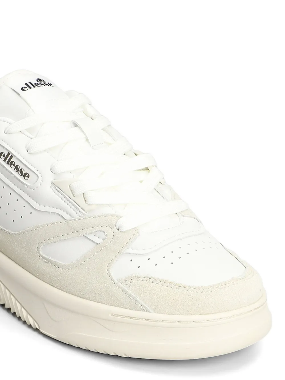 Ellesse Miles leren sneakers met vlakken Wit