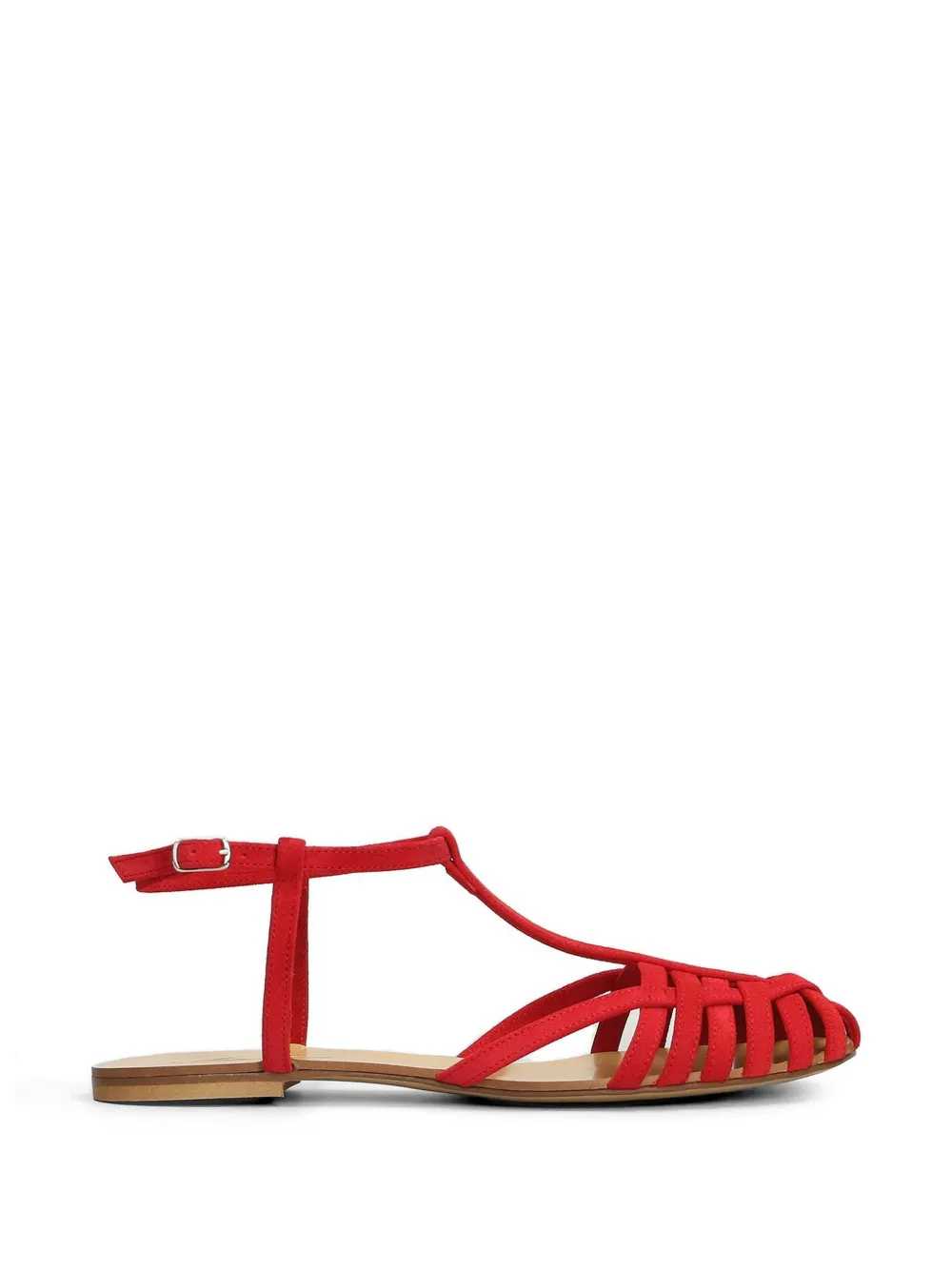 Anna F. cage-strap sandals Rood