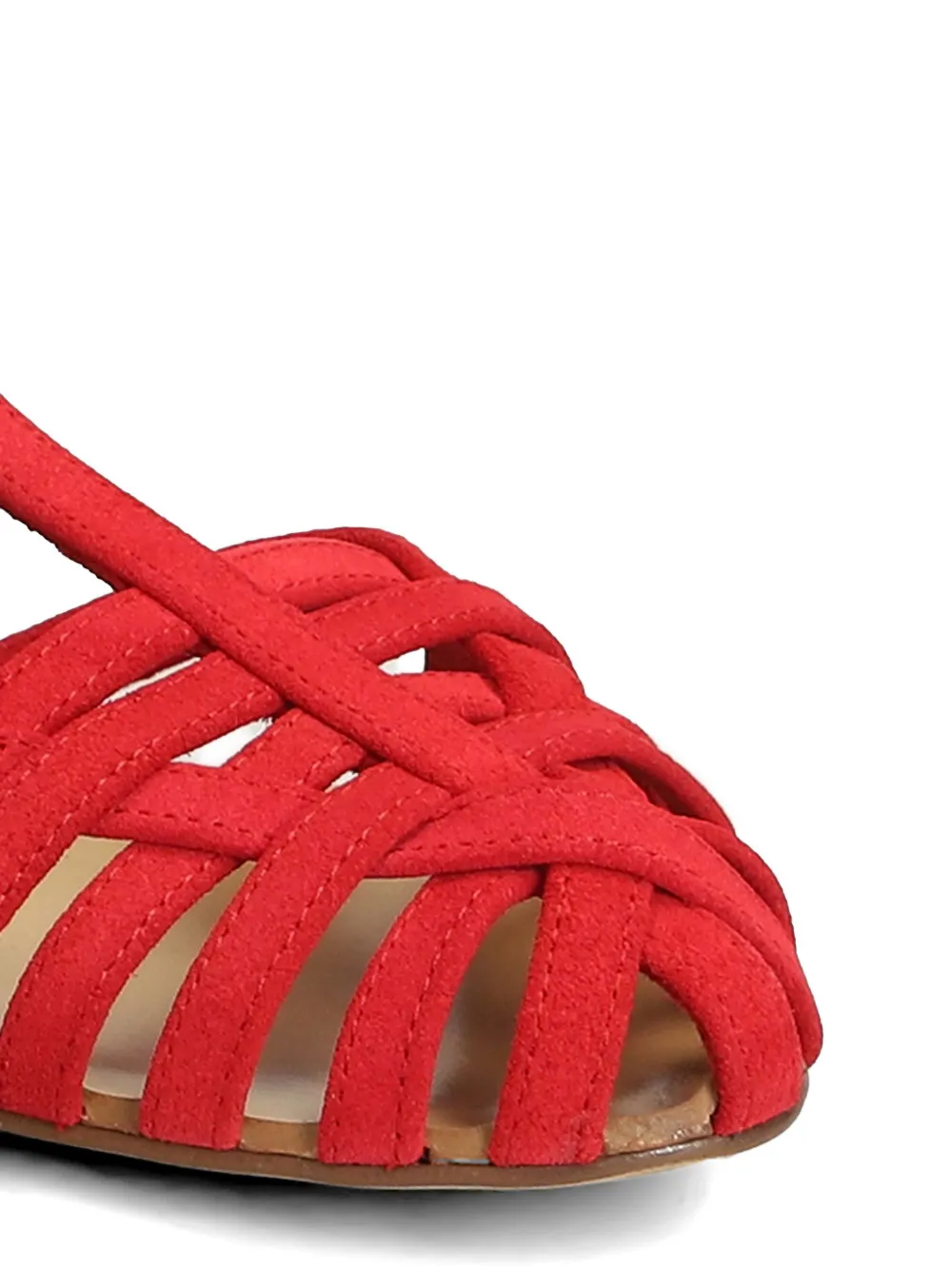 Anna F. cage-strap sandals Rood