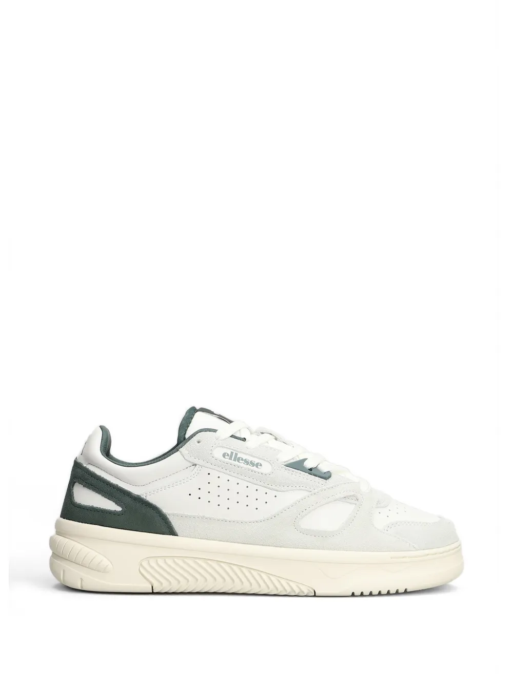 Ellesse panelled perforated sneakers - Weiß