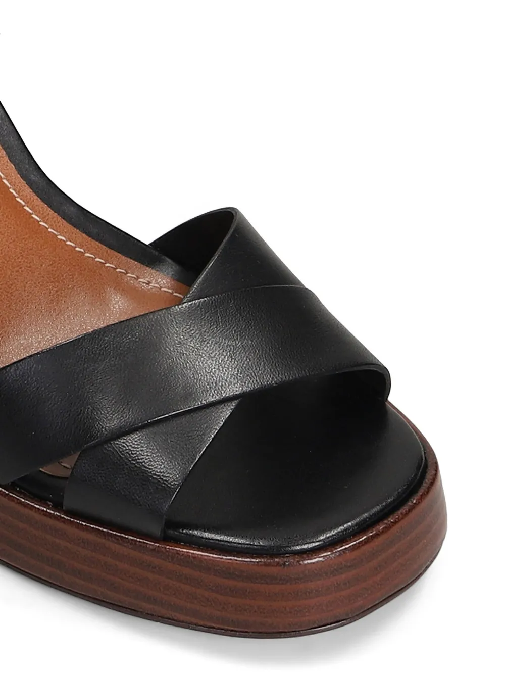 Arezzo Sandalen met plateauzool en gekruiste bandjes Zwart