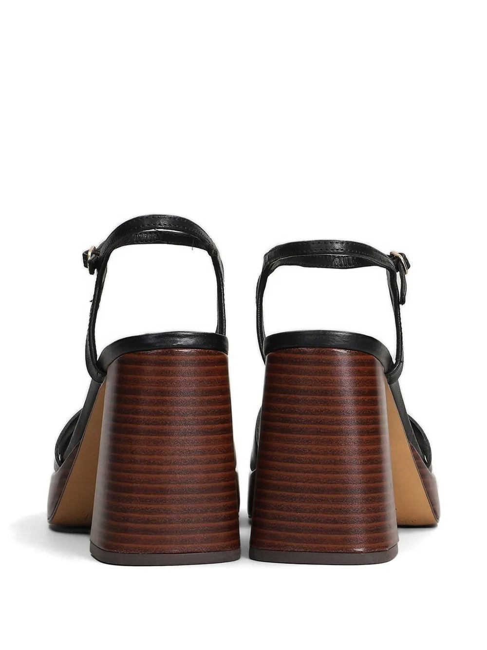 Arezzo Sandalen met plateauzool en gekruiste bandjes Zwart