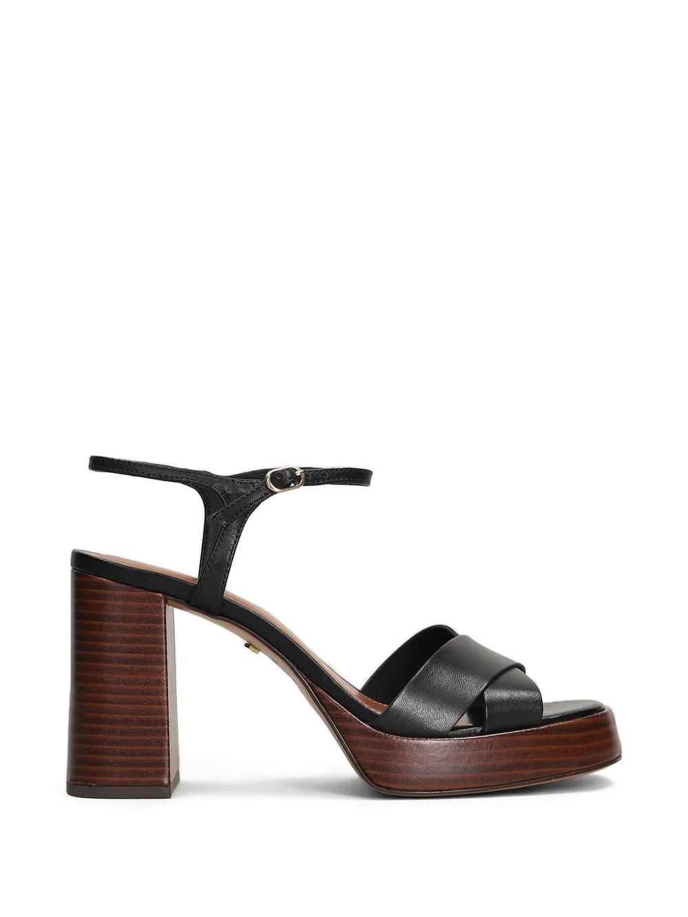 Arezzo Sandalen met plateauzool en gekruiste bandjes Zwart