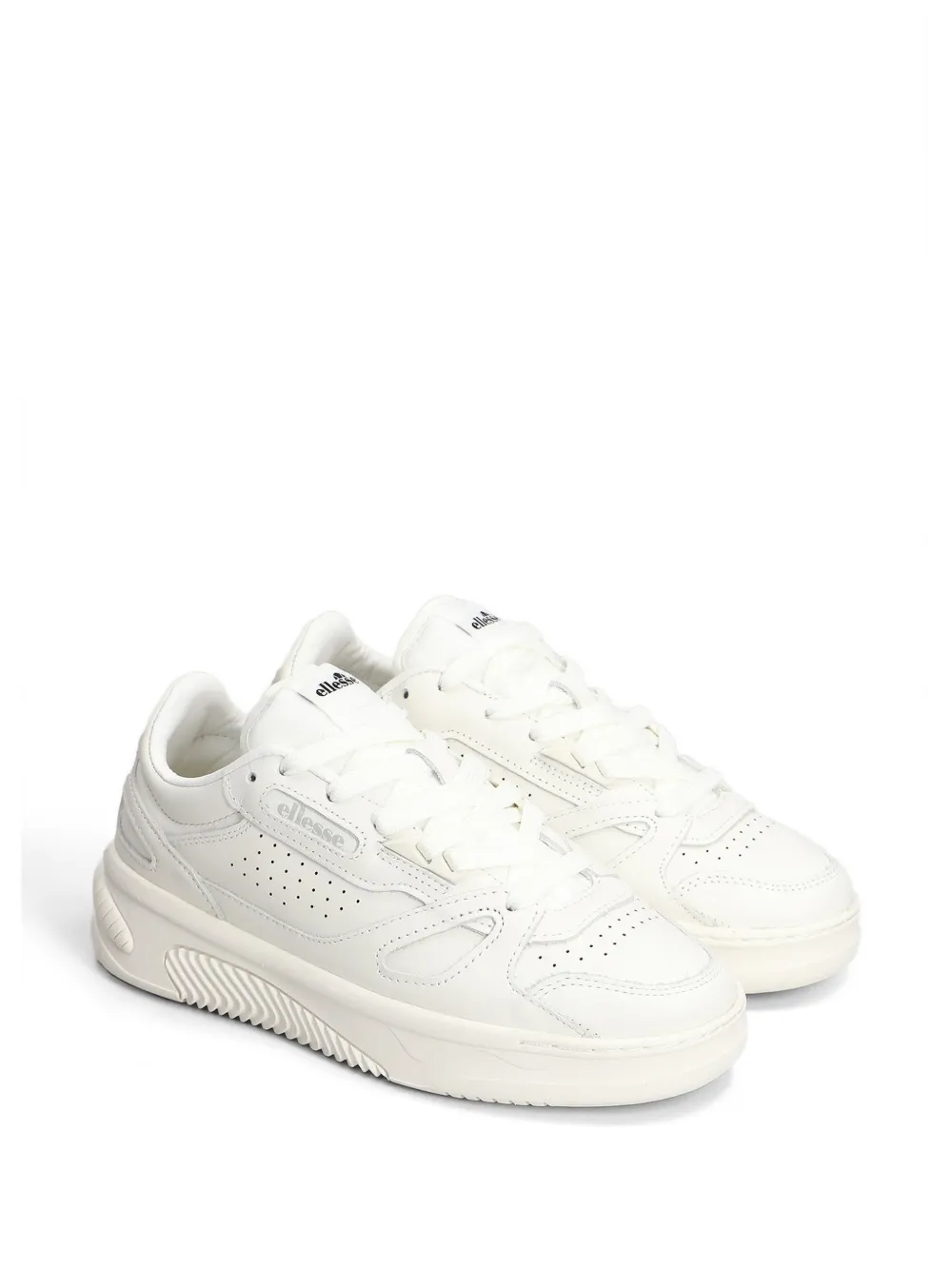 Ellesse Miles perforated panelled sneakers Beige