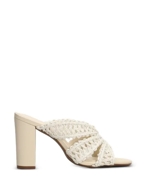 Arezzo woven crossover-strap sandals