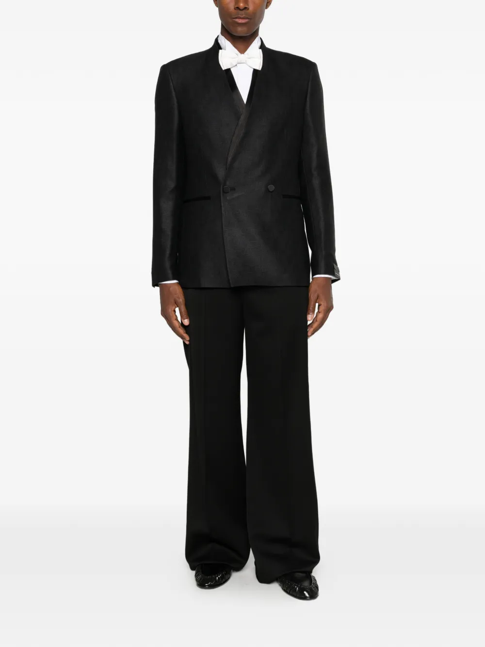 Tagliatore Alex blazer met satijnen afwerking Zwart
