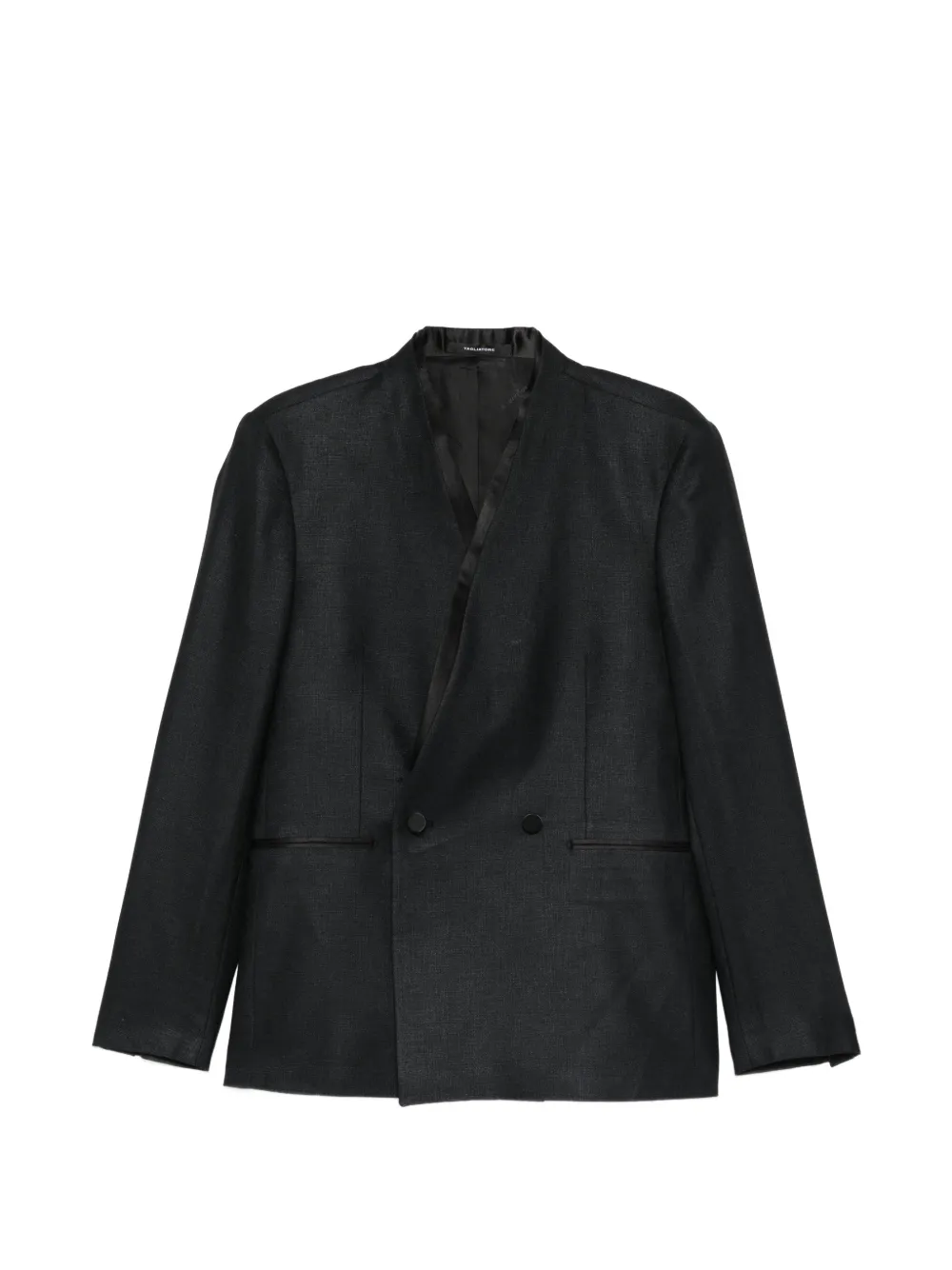 Tagliatore Alex satin-trim blazer - Black