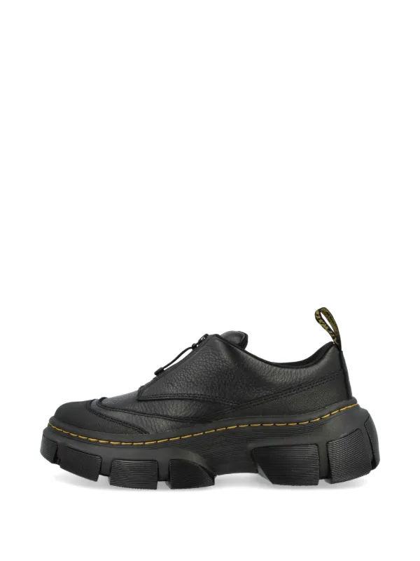Dr. Martens DMXL Zip Platform Leather Shoes | Black | FARFETCH JO