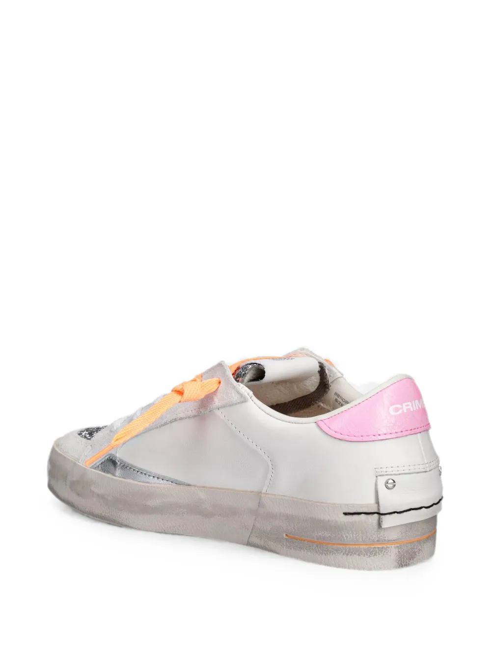 Crime London x Looney tunes Sk8 Deluxe glitter-detail sneakers Wit