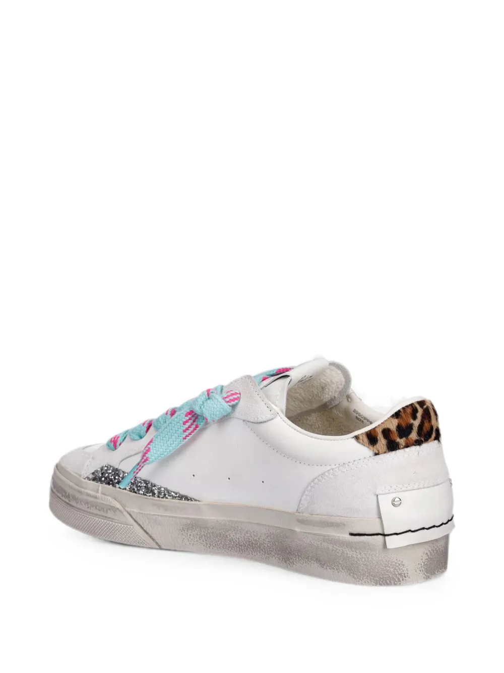 Crime London Soho glitter-details sneakers Wit
