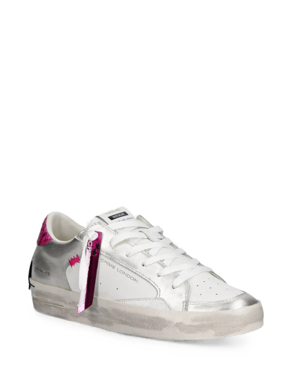 Crime London Sk8 Deluxe lace-up sneakers Wit