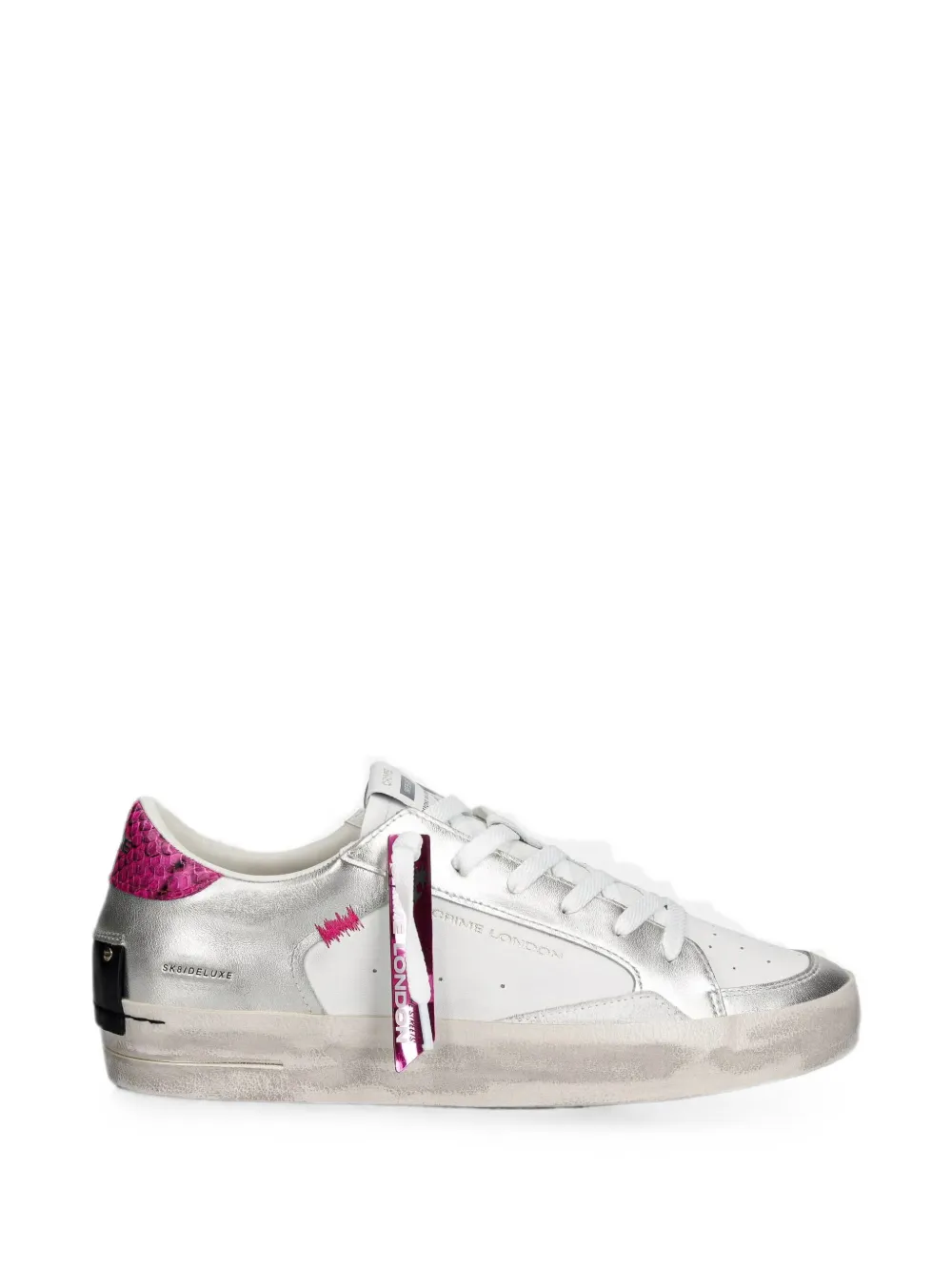 Crime London Sk8 Deluxe lace-up sneakers Wit