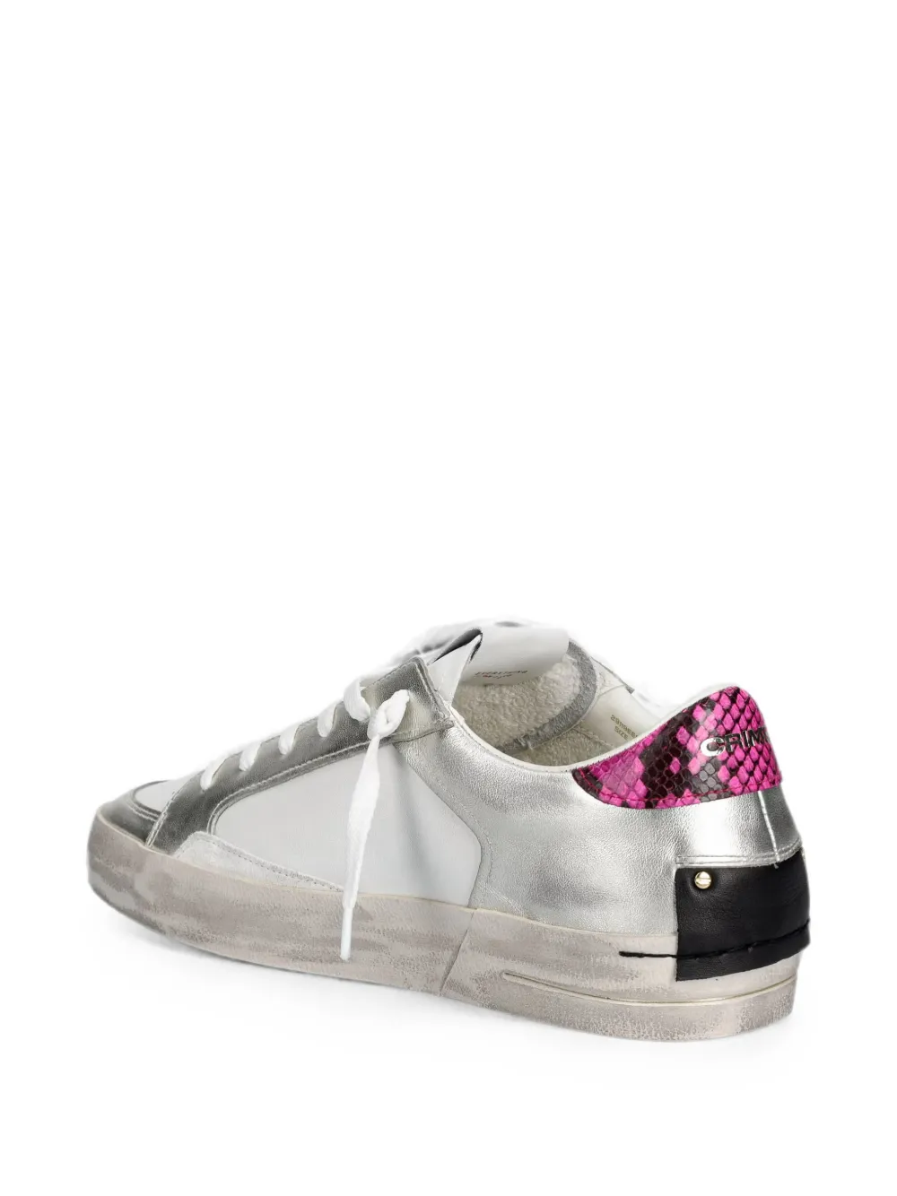 Crime London Sk8 Deluxe lace-up sneakers Wit
