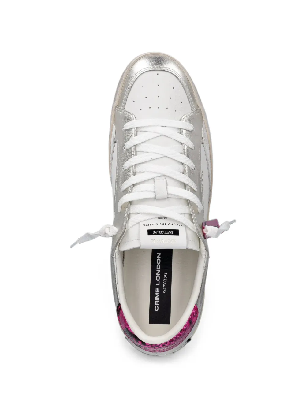 Crime London Sk8 Deluxe lace-up sneakers Wit