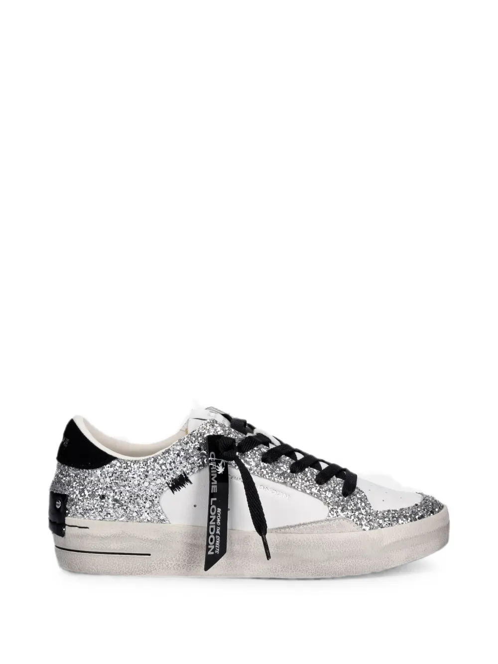 Crime London glitter-embellished sneakers Wit