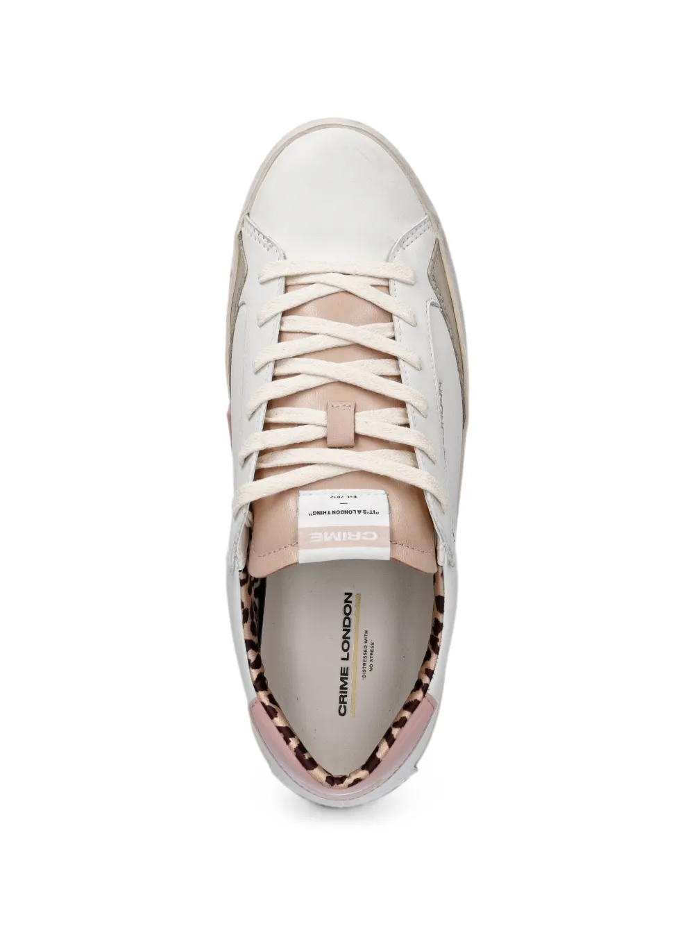 Crime London Distressed sneakers Wit