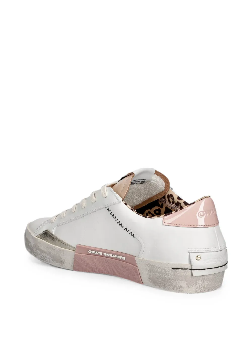 Crime London Distressed sneakers Wit