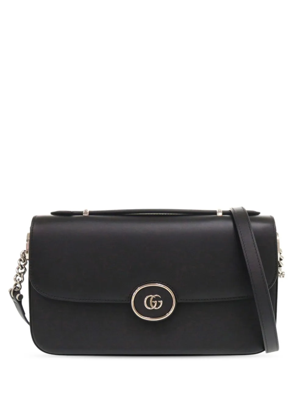 Gucci Pre-Owned 2016-2026 Small Leather Petite GG satchel - Nero