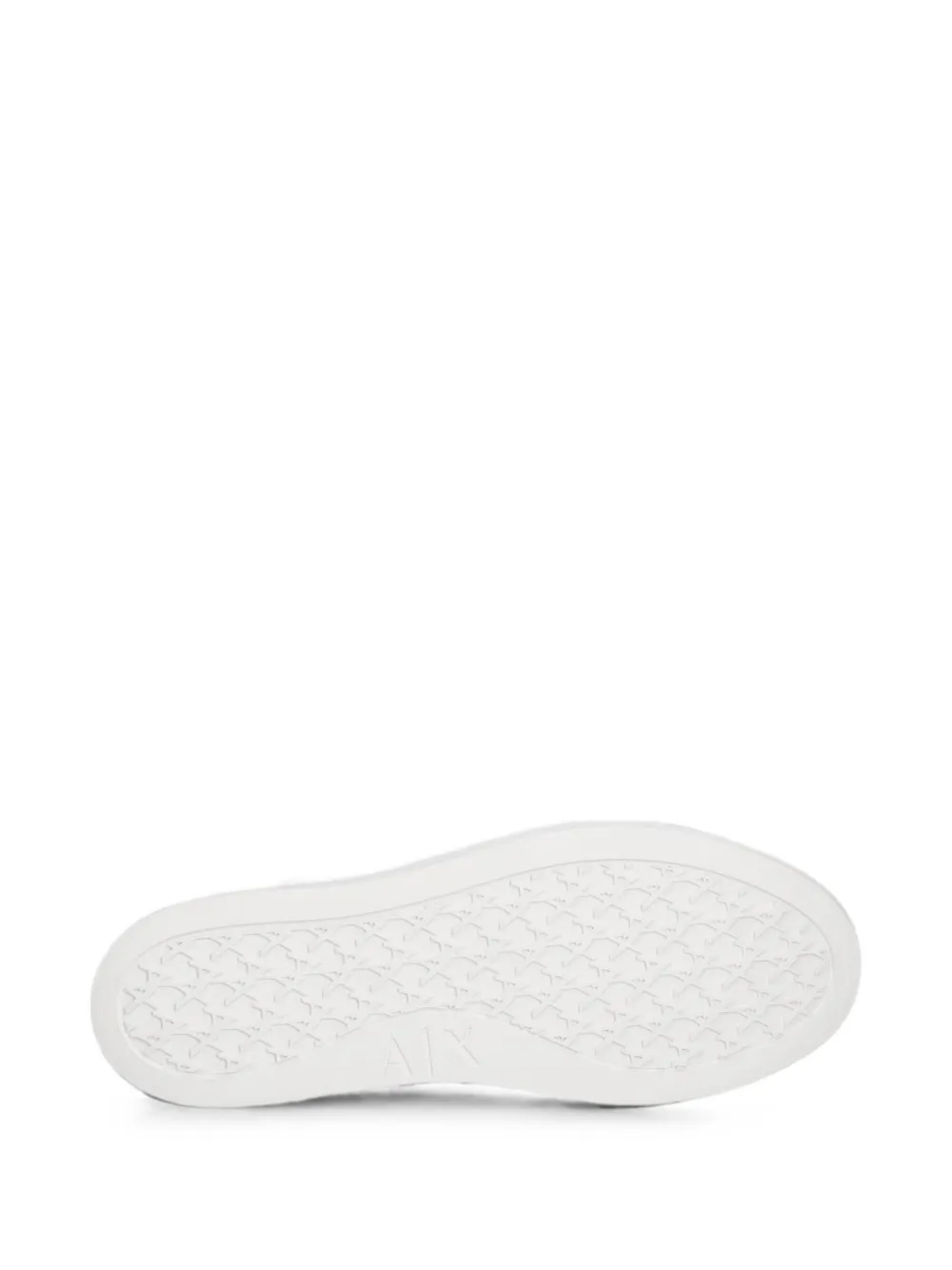 Armani Exchange monogram-jacquard platform sneakers Wit