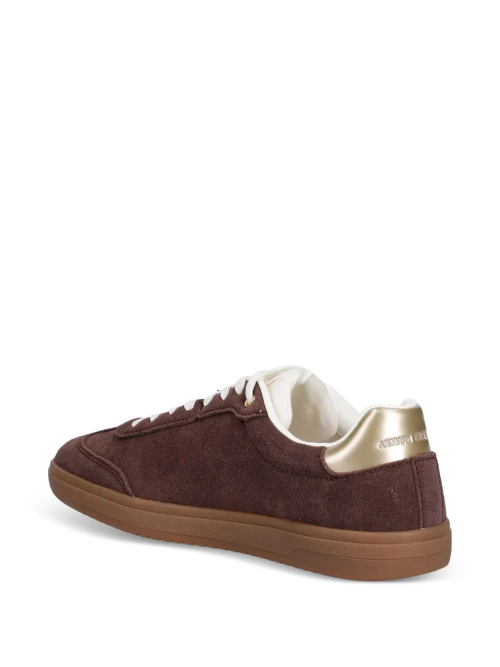 Armani Exchange perforated-logo sneakers Bruin
