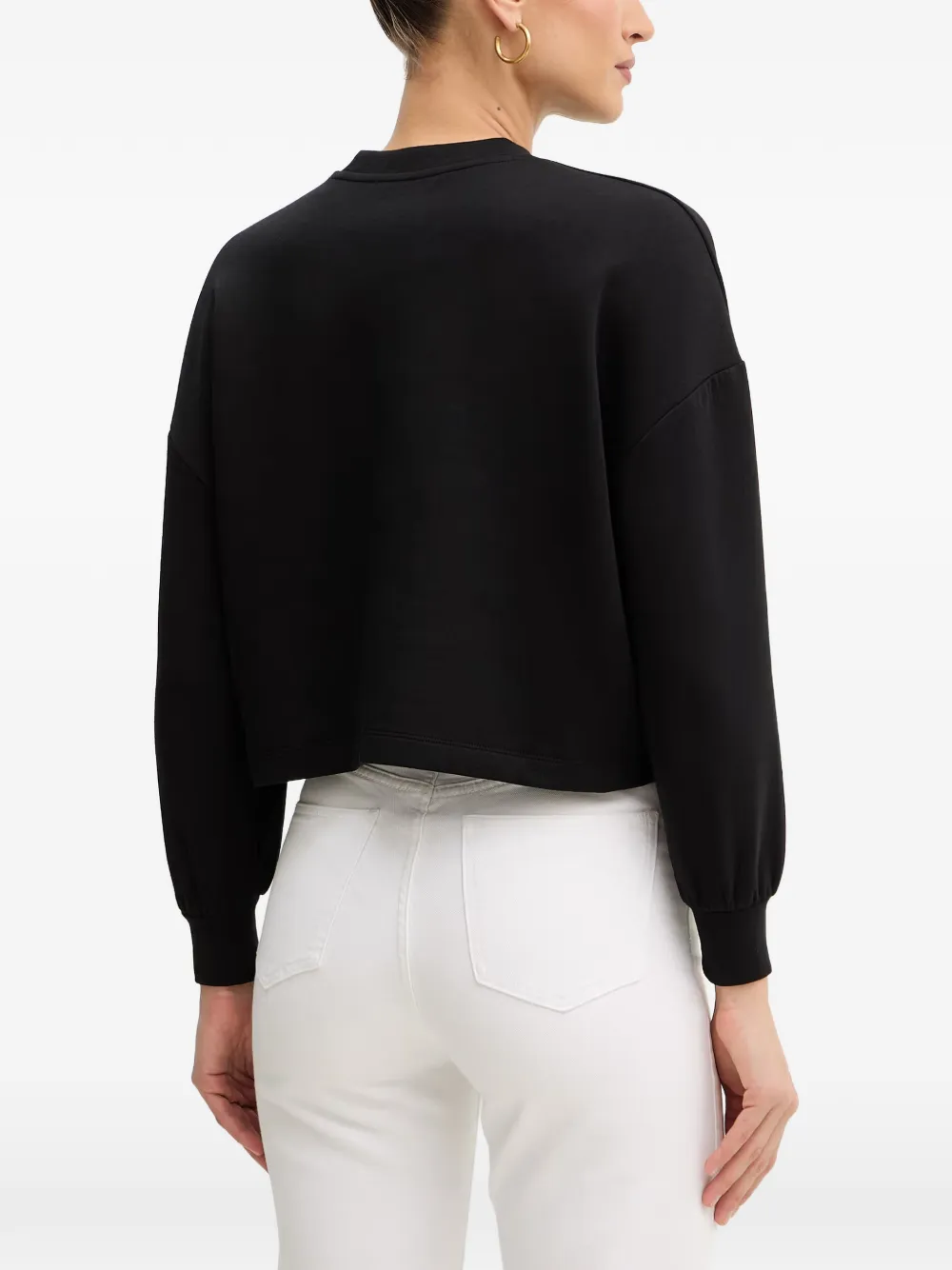 Armani Exchange Sweater met logo Zwart