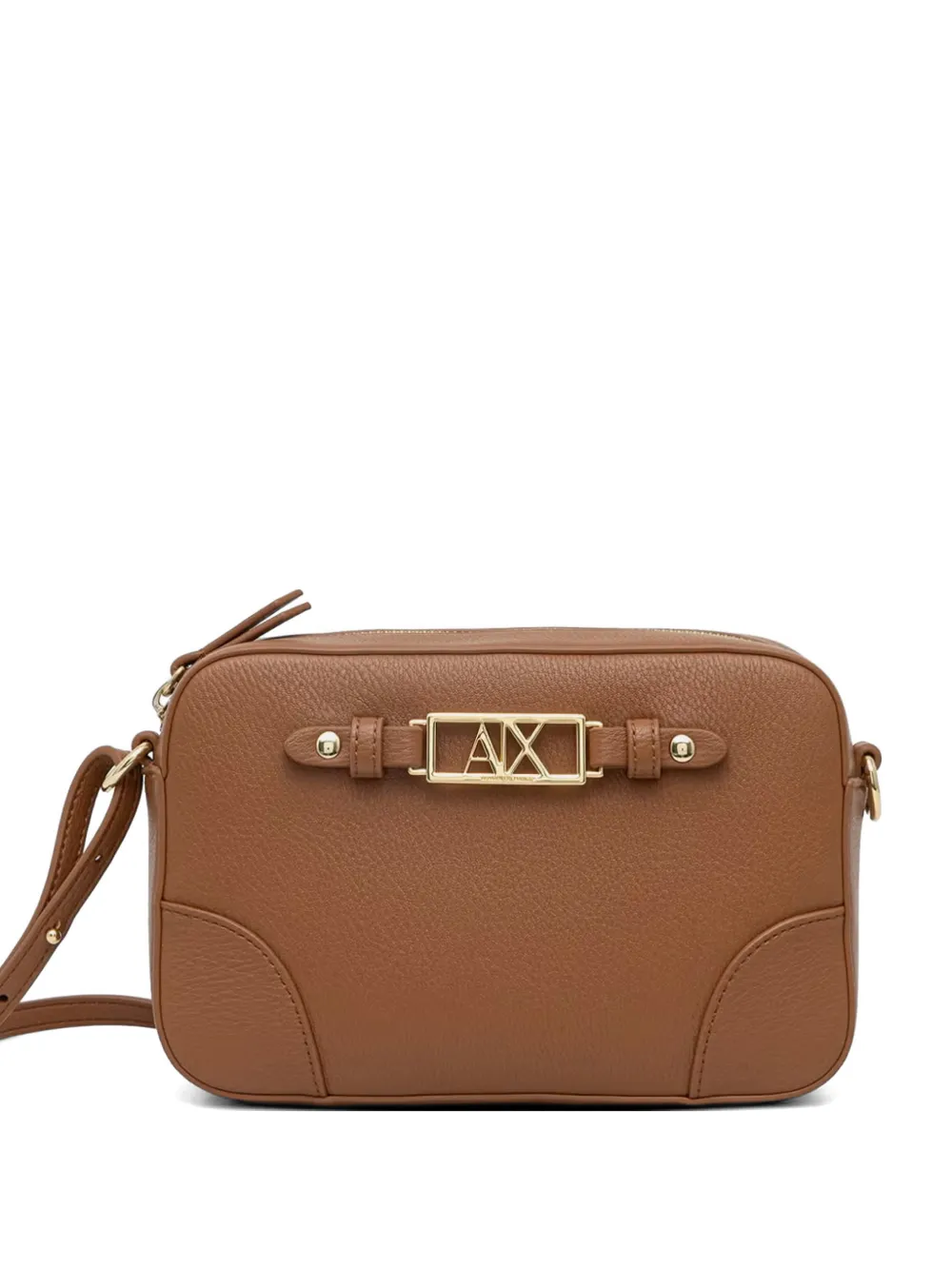 Armani Exchange logo-plaque cross body bag - Marrone