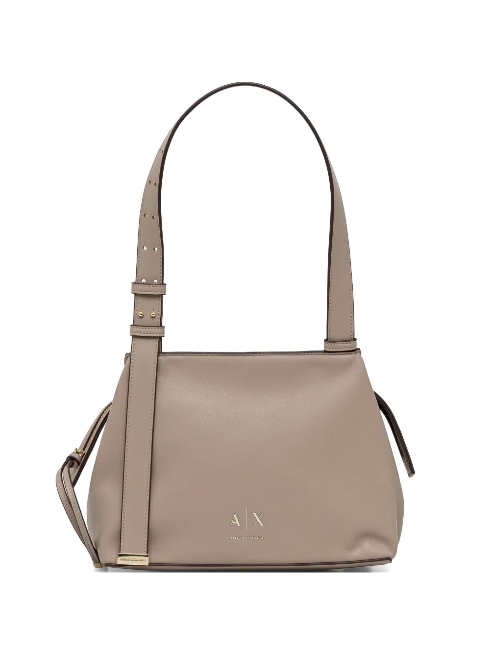 Armani Exchange logo-plaque adjustable-strap shoulder bag - Toni neutri