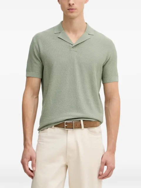 Armani Exchange ribbed-knit polo shirt