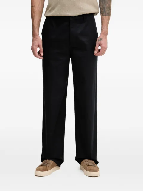 Armani Exchange logo-plaque straight-leg trousers