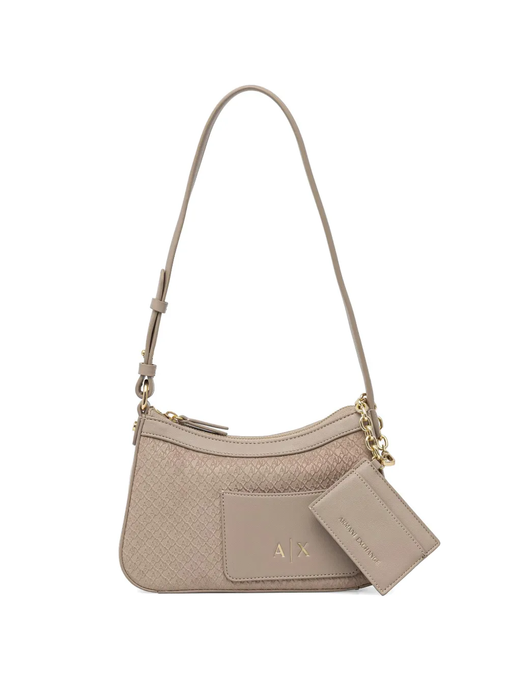 Armani Exchange logo-embossed shoulder bag - Toni neutri