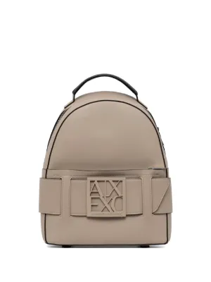 Armani Exchange Cream Embossed Logo Backpack with Front Pockets Amazon.com: Armani Exchange Women main image 2