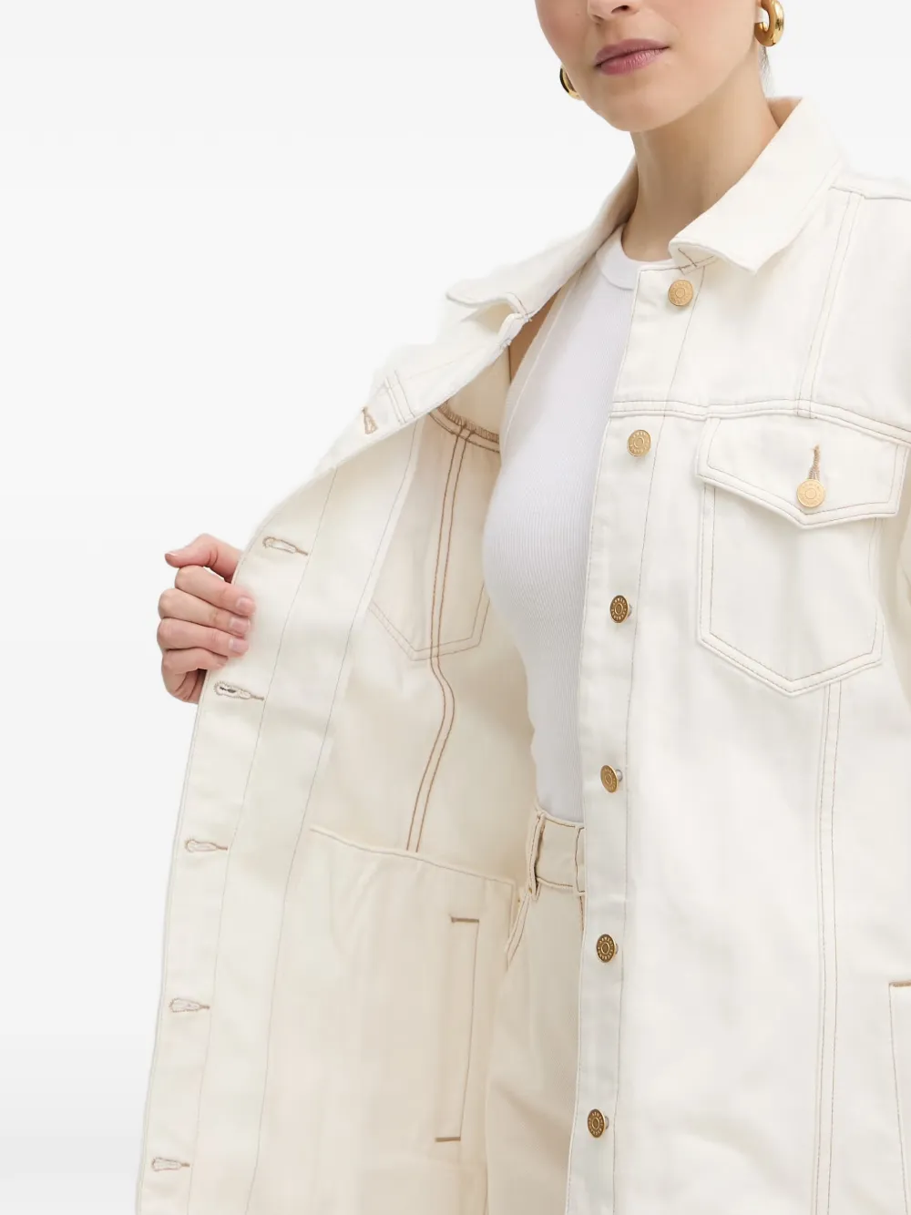 Armani Exchange Denim jack Wit