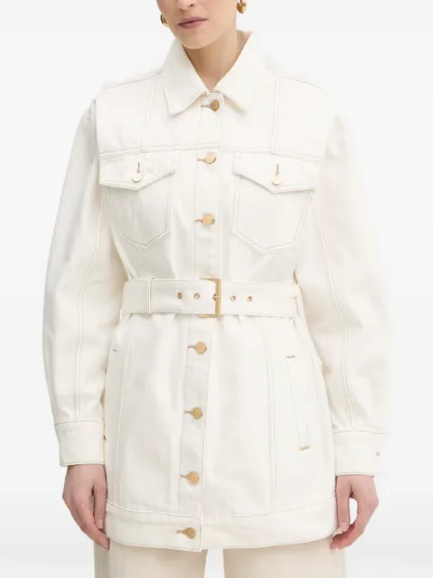 Armani Exchange belted denim jacket