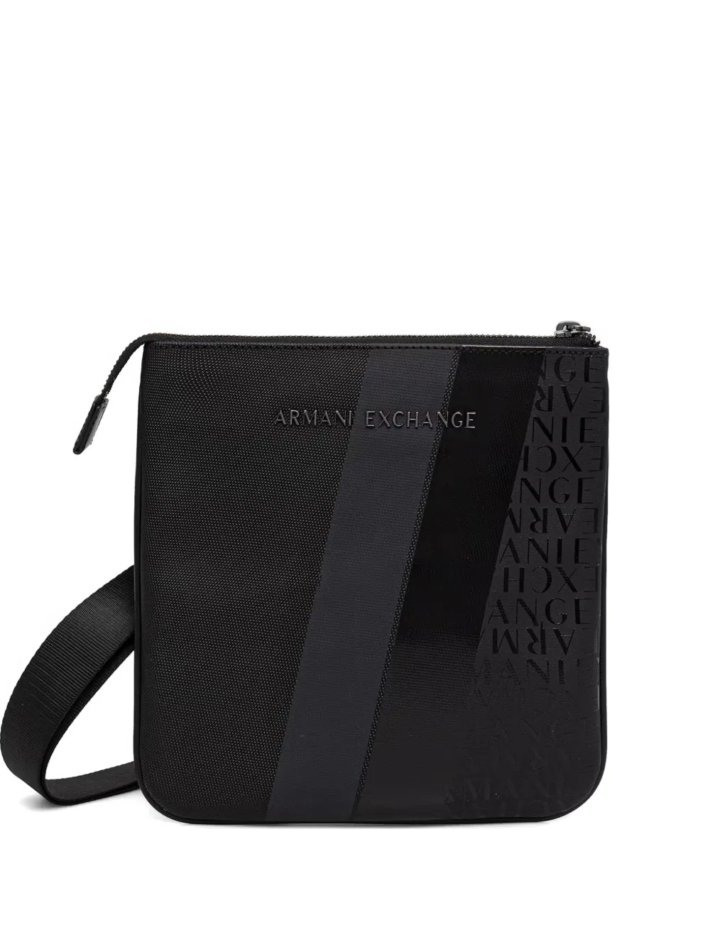 Armani Exchange logo-plaque messenger bag - Nero